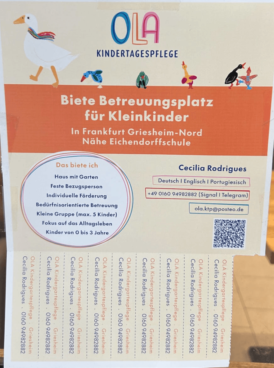 Betreuung angeboten in Frankfurt – Bild 1